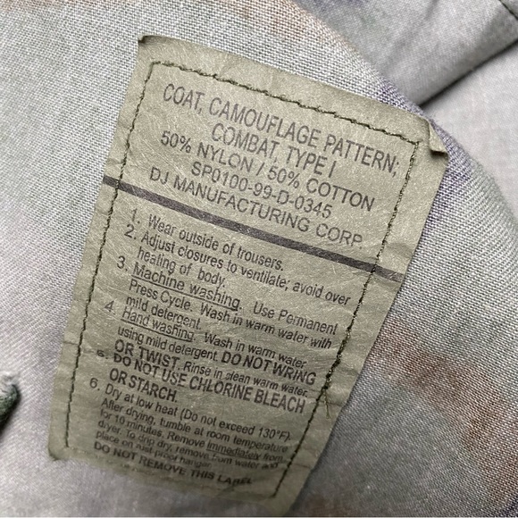 Vintage Military Camo Combat Coat - Picture 8 of 14